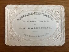 Antique wedding announcement for sale  ELLESMERE