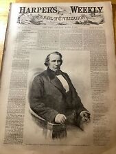 1858 harper weekly for sale  Lock Haven