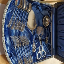 Kaffeebesteck hildesheimer ros gebraucht kaufen  Welver