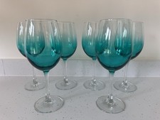 Blue wine glasses for sale  HOCKLEY