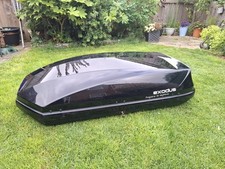 Exodus black roofbox for sale  HUNTINGDON