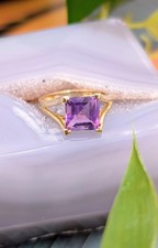 Bague sertie améthyste d'occasion  Les Mureaux