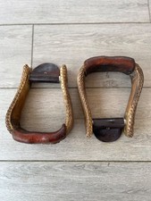 Western stirrups rawhide for sale  GODALMING