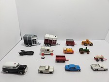 Lote de 14 tratores de caminhão fundido vintage Ertl Batmóvel polícia picape reboque fazenda comprar usado  Enviando para Brazil