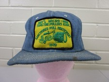 Chapéu caminhoneiro jeans vintage anos 70 Snapback National micro-mini extratores de trator Assoc comprar usado  Enviando para Brazil
