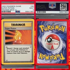 1999 Pokemon Game #90 Conjunto Base Super Potion TRAINER DECK A - PSA 9 Estado perfeito comprar usado  Enviando para Brazil