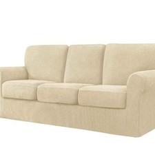 Capas de sofá elásticas LINGERIN 7 peças 3 lugares marfim cor bege NOVO comprar usado Capas de sofá elásticas LINGERIN 7 peças 3 lugares marfim cor bege NOVO comprar usado  Enviando para Brazil