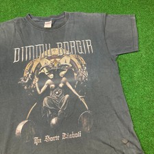Camisa masculina vintage Dimmu Borgir L azul 2007 em variedade Diaboli banda de metal promocional comprar usado  Enviando para Brazil