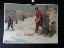 Affiche ski scene d'occasion  Montauban