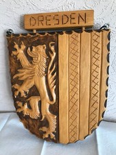 Handgeschnitztes holzwappen dr gebraucht kaufen  Waldalgesheim