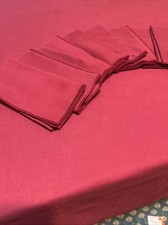 Burgundy weave tablecloth for sale  Waterloo