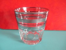 VINTAGE PHILCO RÁDIO BAR ROCK GLASS FEDERAL LICOR GLASSWARE 3 3/8" comprar usado  Enviando para Brazil