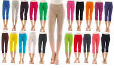 Calça Capri Feminina 3/4 Muitas Cores Algodão Leggings Fitness Esporte DL23 comprar usado  Enviando para Brazil