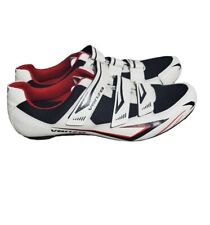 Venzo MX Tres Correas Talla 14 Hombres Ciclismo Bicicleta Bicicleta Zapatos Negro Blanco Rojo segunda mano  Embacar hacia Argentina