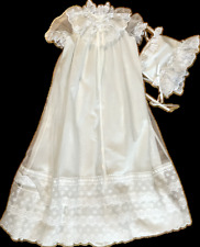 Vestido de batizado branco e boné "Little Things Mean a Lot" 0-3 meses comprar usado  Enviando para Brazil