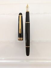 Pluma Estilográfica GT Montblanc Meisterstuck 144 Negra De Colección - 14k F Nueva en Caja segunda mano  Embacar hacia Argentina