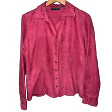 Camisa feminina grama limão média camurça sintética blusa rosa encaixe frontal macia comprar usado  Enviando para Brazil