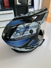 Motorcross helmet blue. for sale  CLACTON-ON-SEA