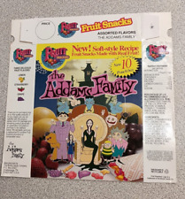1992 The Addams Family CAIXA DE LANCHES DE FRUTAS vazia plana escassa, usado comprar usado  Enviando para Brazil
