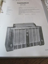 Schaltplan N Radio Telefunken 8001 WK, 1938 comprar usado  Enviando para Brazil