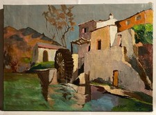 Tableau ancien moulin d'occasion  Beauvais