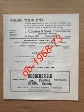 1937 huddersfield town for sale  HARROGATE