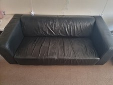Seater leather sofa for sale  WOLVERHAMPTON