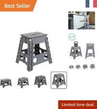 Tabouret pliable gris d'occasion  Matha
