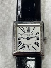 Usado, Frédérique Constant Carrée FC-202XIC5/6 relógio suíço de quartzo com moldura de diamante comprar usado Usado, Frédérique Constant Carrée FC-202XIC5/6 relógio suíço de quartzo com moldura de diamante comprar usado  Enviando para Brazil