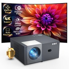 XGODY 65000LMS Projektor Full HD 4K Projektor Google TV WiFi LED Bluetooth HDMI na sprzedaż  Wysyłka do Poland