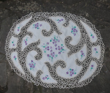 Nappe thé broderie d'occasion  France