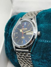 Relógio masculino Citizen automático 21 joias – mostrador azul, data do dia, aço inoxidável B comprar usado  Enviando para Brazil