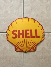 Plaque émaillée shell d'occasion  Vannes