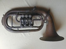 Usado, Trombone extremamente RARO & antigo Army Pombone / Army "E. Hüller" não visto antes! comprar usado  Enviando para Brazil