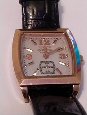 Invicta edição especial ouro rosa 2916 relógio de couro genuíno somente!! Não testado!!, usado comprar usado  Enviando para Brazil