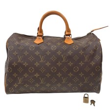 Bolsa Louis Vuitton monograma Speedy 35 M41524 Boston lona marrom autêntica 1117 comprar usado  Enviando para Brazil