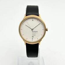Mondaine Helvetica No1 38mm relógio de aço claro tom dourado mostrador branco MH1.L2211.LB comprar usado  Enviando para Brazil