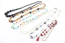 Antique glass necklaces for sale  LEEDS