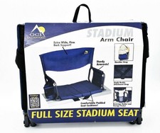 Sillón GCI Exterior Tamaño Completo Estadio Azul Plegable Blanqueador Asiento Reposabrazos segunda mano  Embacar hacia Mexico