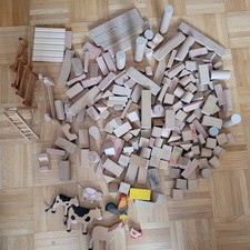 200 holz bauklötze gebraucht kaufen  Germering