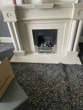 Solid marble fireplace for sale  BATLEY
