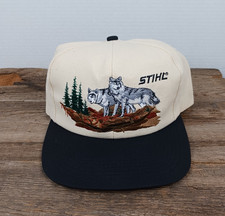 Antigo 2000 Stihl Motosserra Lobos Lobo Snap Back K Produtos Chapéu Vida Selvagem Ao Ar Livre comprar usado  Enviando para Brazil