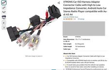 Audi aftermarket wiring for sale  LANGPORT