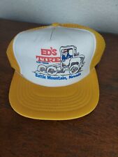 CHAPÉU SNAPBACK CAMINHONEIRO AMARELO FAZENDA AUTOMÁTICA TRATOR PNEU VINTAGE ANOS 80 ED comprar usado  Enviando para Brazil