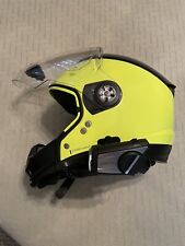 Capacete Nolan N70-2 GT Hi-Viz amarelo GG com interfone Bluetooth/câmera SENA 50C, usado comprar usado  Enviando para Brazil