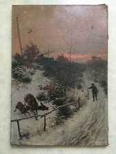 Tableau ancien huile d'occasion  Nancy-