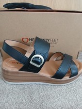 Ladies black sandals for sale  SHEFFIELD