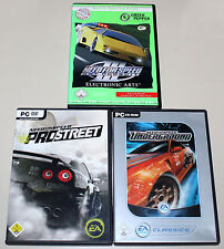 Usado, 3 PC SPIELE BUNDLE - NEED FOR SPEED - PRO STREET - UNDERGROUND - III HOT PURSUIT comprar usado  Enviando para Brazil