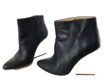 Bottes cuir noir d'occasion  Amiens-