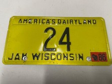 1986 wisconsin license for sale  Gillett